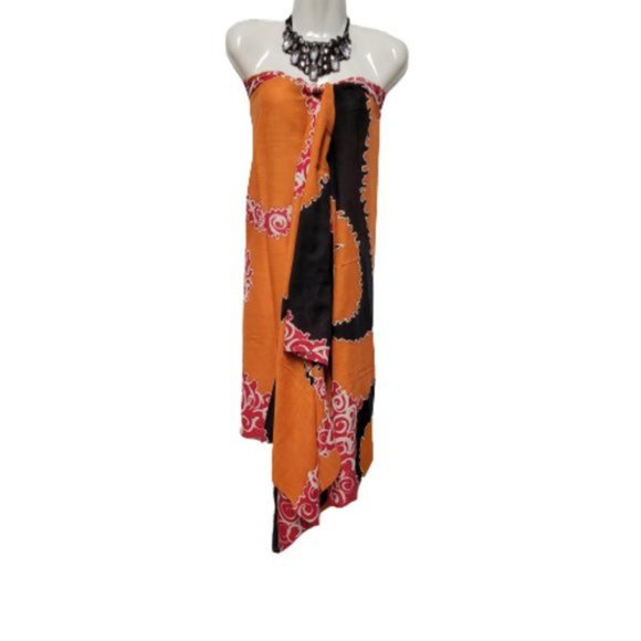 Cotton Handpainted Pareo Batik Sarong Beachwear - Picture 1 of 5